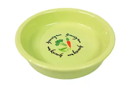 Купить mr.kranch Овощи миска керамическая для собак и кошек, салатовая