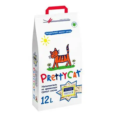 Pretty Cat древесный наполнитель для кошек wood granules