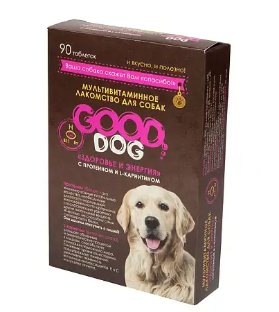 Купить good dog мультивитаминное лакомство для собак здоровье и энергия
